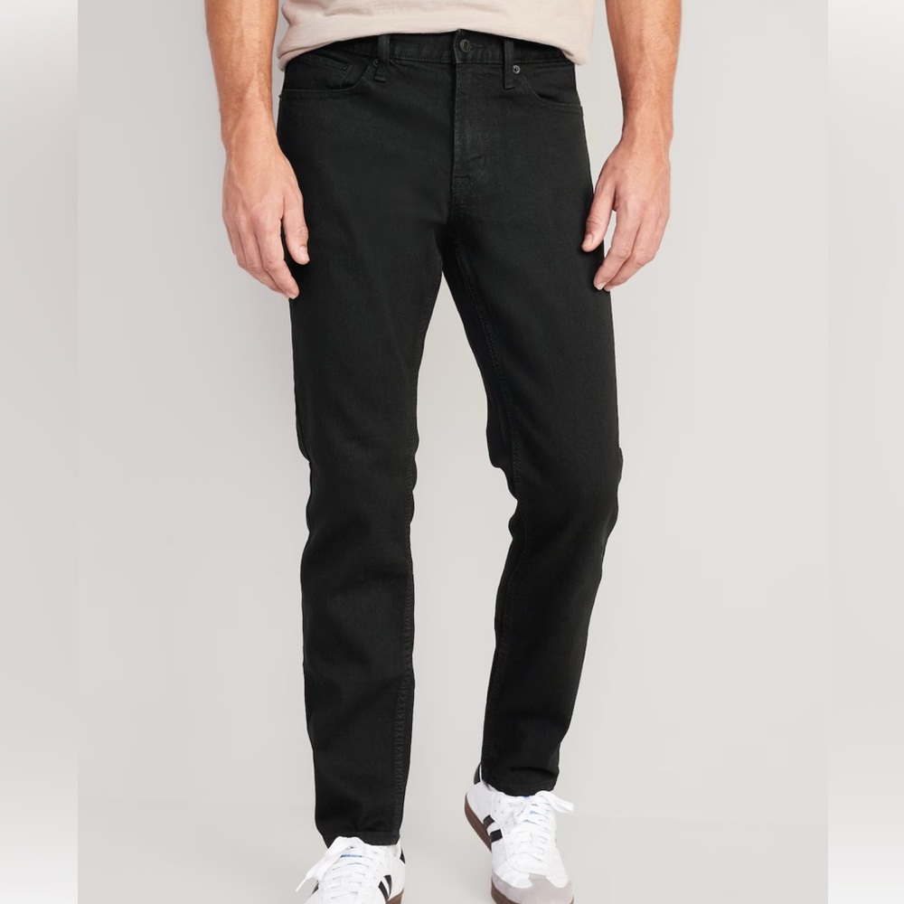Old Navy Black Jeans Athletic Taper Built-In Flex